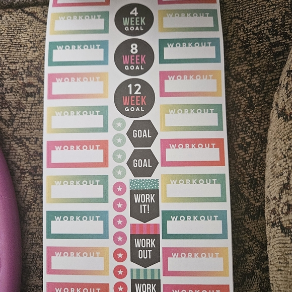 NEW Happy Planner Fitness Stickers - Picture 4 of 7